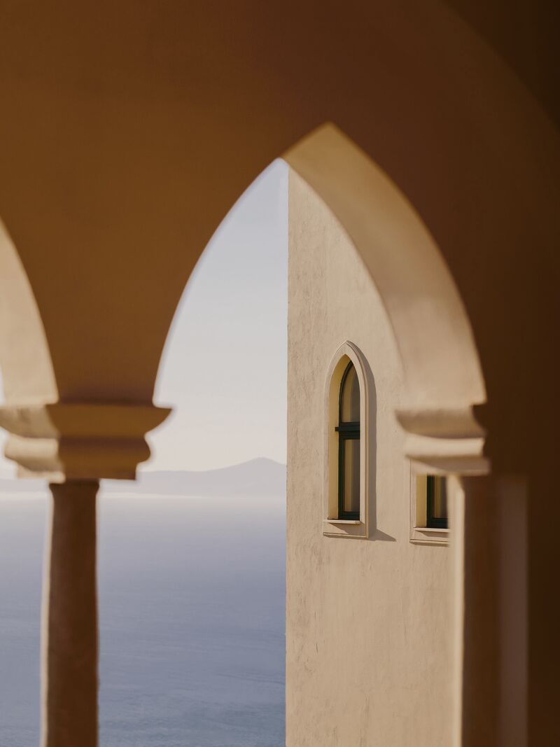 Stone arches open to the sea