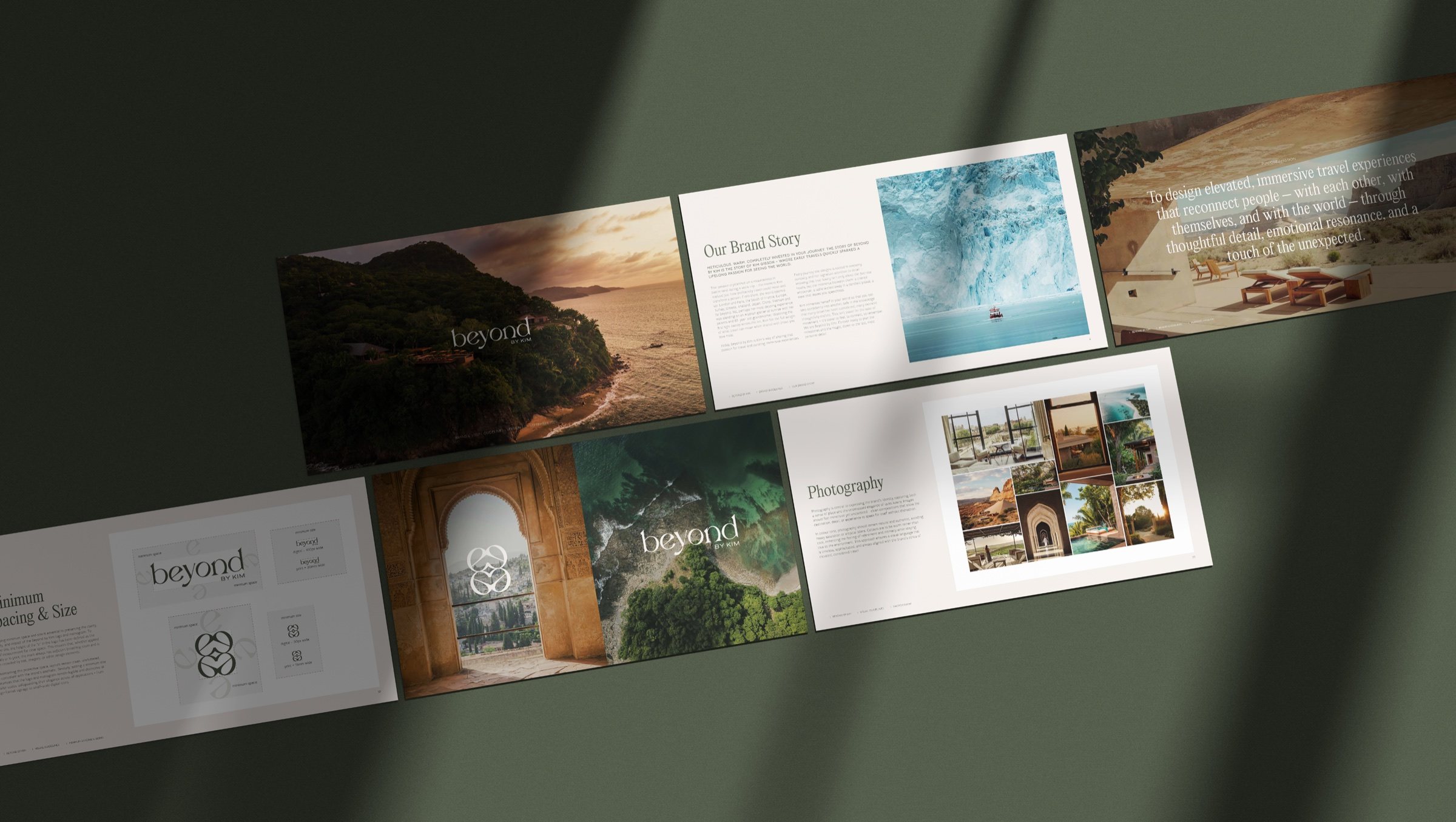 Beyond by Kim brand guidelines spreads
