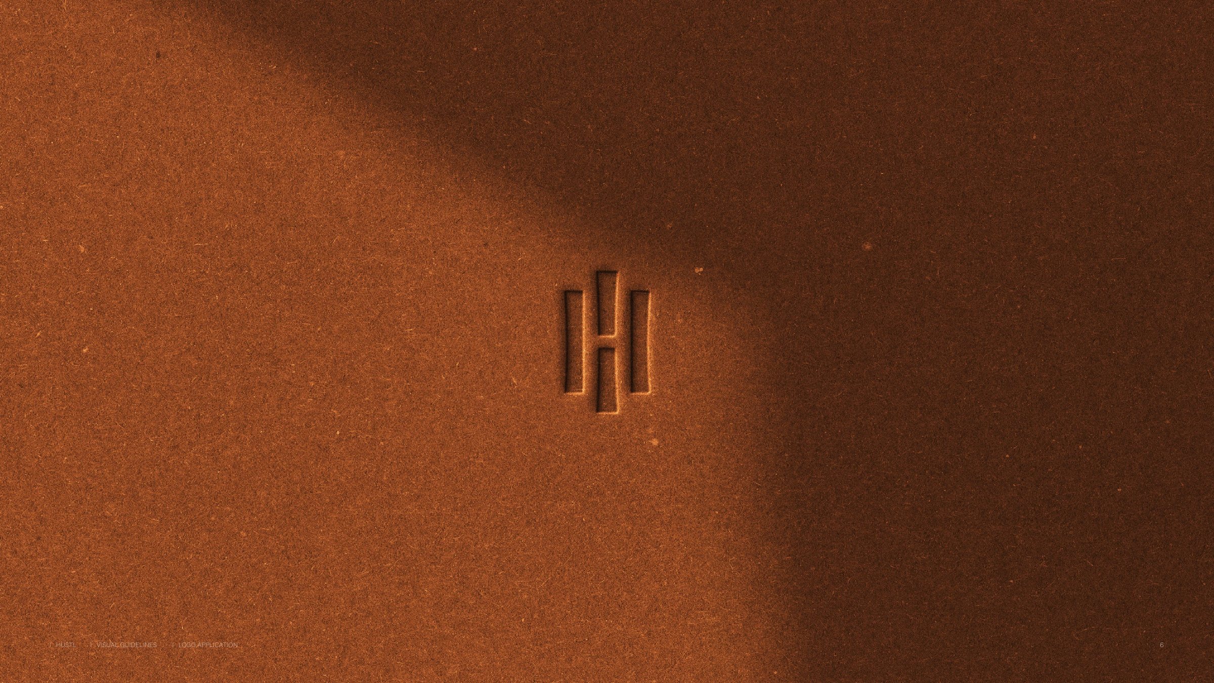 Hustl guidelines – the mark pressed into terracotta sand
