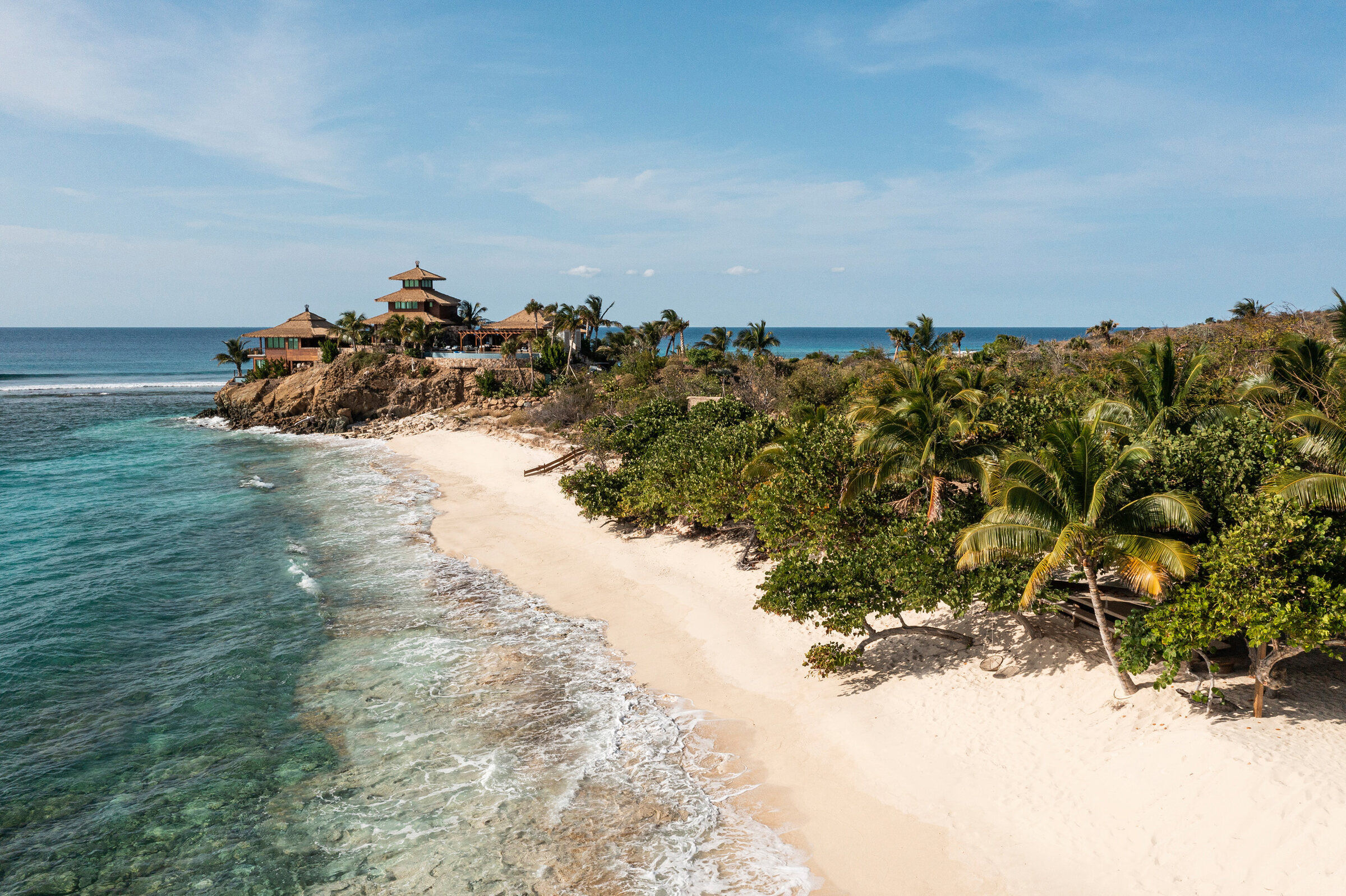 Necker Island – Turtle Beach from above