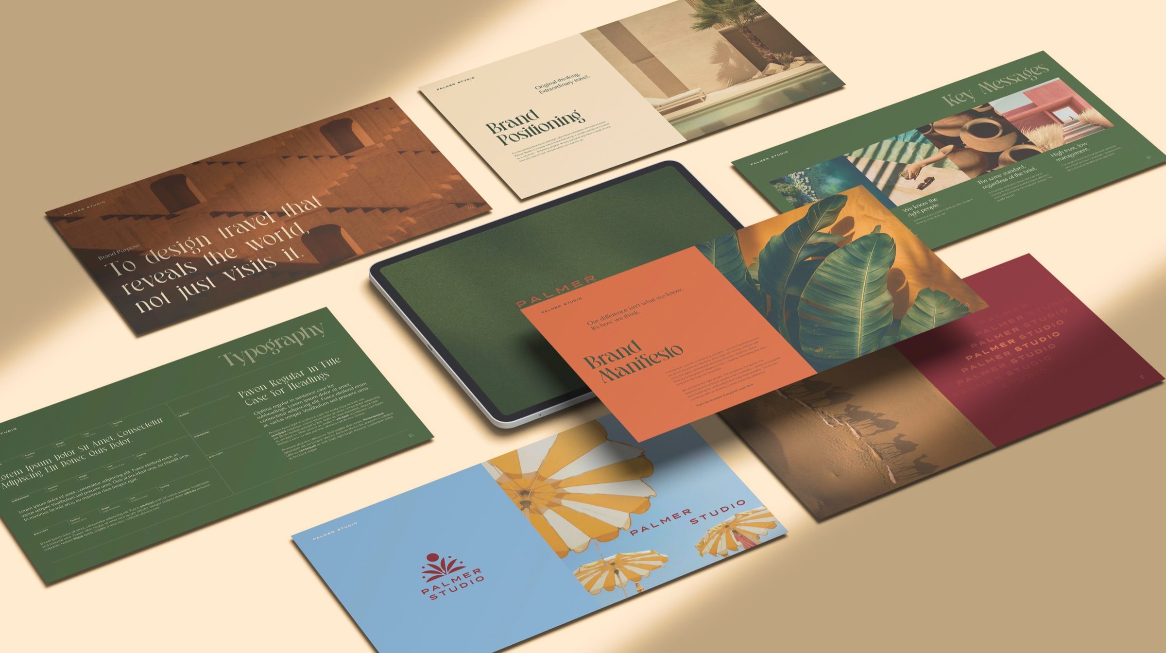 Palmer Studio brand guidelines spread